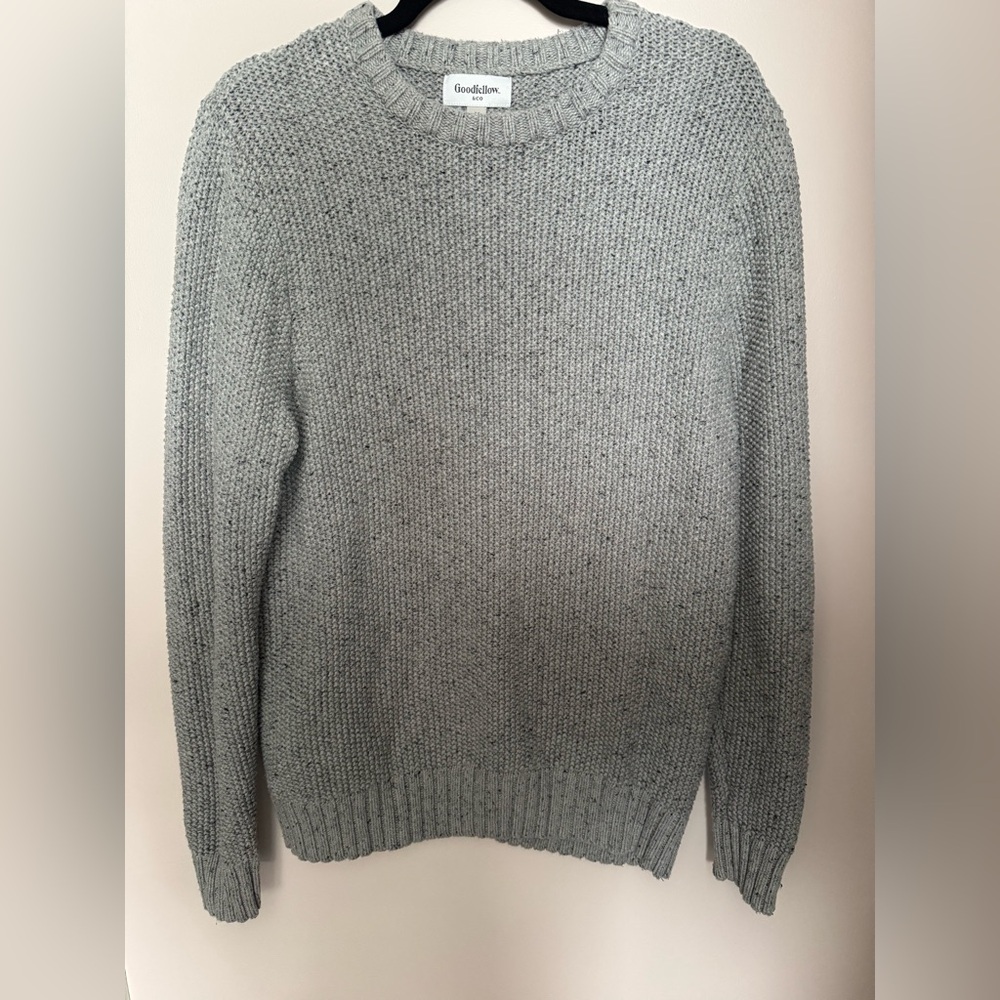 Goodfellow & Co Men's Gray Knit Crewneck Sweater Size Medium